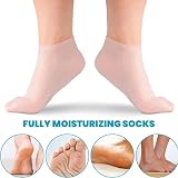 Women Moisturizing Foot Mask Exfoliating Silicone Socks Dry Cracked view 4