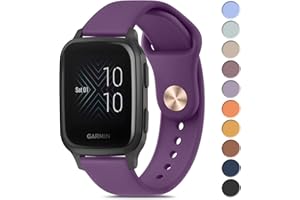 Amzpas for Garmin Venu Sq Watch Band, 20mm Quick Release Watch Bands Soft Silicone Sport Strap for Garmin Venu Sq/Venu Sq 2/Venu Sq Music/Venu Smartwatch