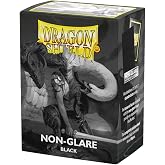 Dragon Shield | Standard Size Card Matte Sleeves | 100 CT - Non Glare Smooth &amp; Tough Premium TCG Sleeves | Compatible with Pokemon, Flesh &amp; Blood, One Piece &amp; Magic the Gathering | Black