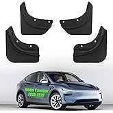Mud Flaps for Tesla Model Y Juniper 2025-2026 - Tesla Model Y Juniper Exterior Accessories 2025 - TPE No-Drill Splash Guards, All-Weather Protection Mud Flaps for Model Y Juniper