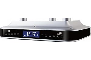 ILIVE ELECTRONICS iLive Wireless Under Cabinet Bluetooth FM Radio, 9.09 x 7.32 x 2.44 Inches, Includes Mounting Hardware (IKB318S)
