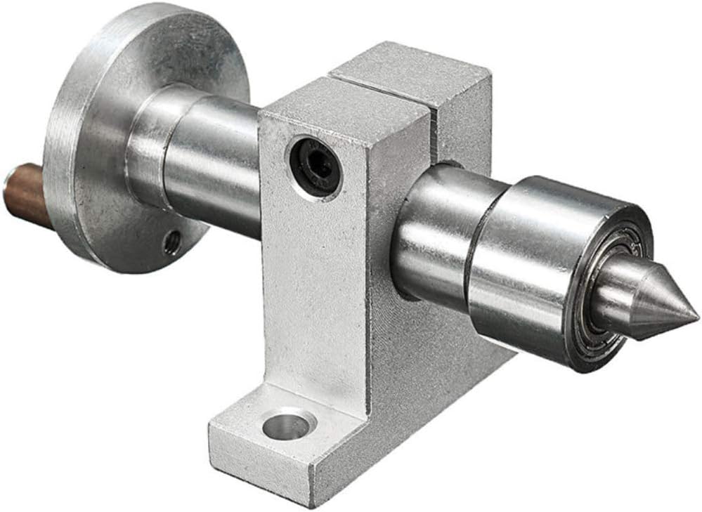 Hycy Adjustable Double Bearing Live Centre Metal Revolving With 2Pcs Wrenches DIY Accessories For Mini Lathe Machine [Energy Class A]