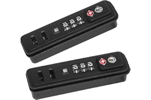 Ech.Apr Travel Locks TSA Approved, 2 Pack Built-in Combination Luggage Replacement Locks, 3-Digit Code TSA Suitcase Lock for 