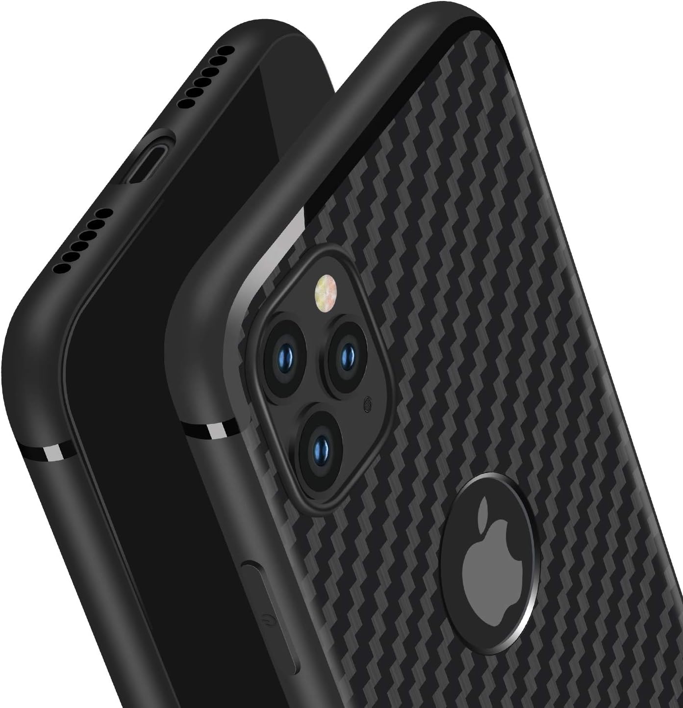 Swenky iPhone 11 Pro Max Case,[Carbon Fiber][Frosted and Anti-Slip] Perfect Slim Fit Ultra Thin Protection Series TPU for Apple iPhone 11 Pro Max 6.5 Inch