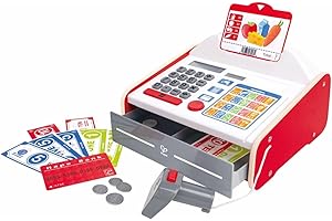 Hape Beep ’n’ Buy Cash Register | Role Play Toy Cash Register for Kids, for Children Ages 3+ Years