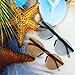 Blulu Round Rimless Sunglasses Tinted Eyewear Transparent Candy Color Sunglasses (Color Set 1, 9 Pieces)