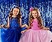 Royal Blue Foil Fringe Curtain 3 Ft x 8 Ft Pack of 2 Bridal and Baby Shower Mermaid Shark Sweet 16 Birthday Bachelorette Engagement Halloween Party Backdrop Decorations