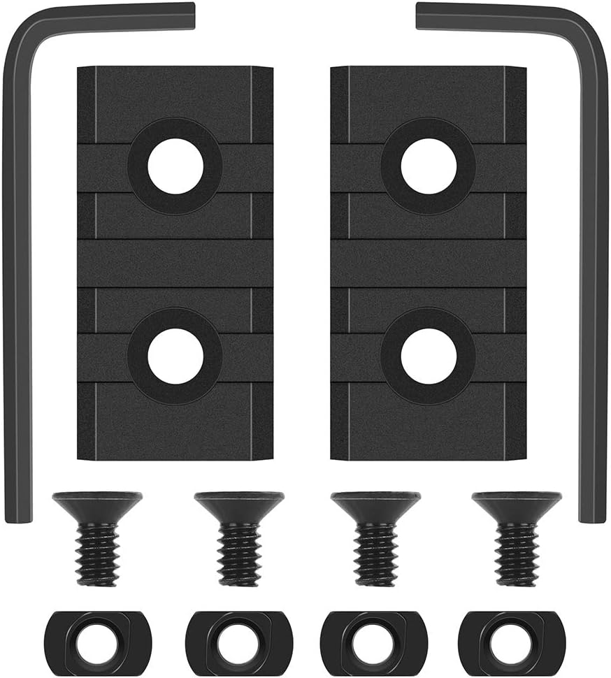 LIRISY 5 Slot M-Lok Picatinny Rail, 2PCS Picatinny Weaver Rail Sections for M-Lok System : Sports & Outdoors