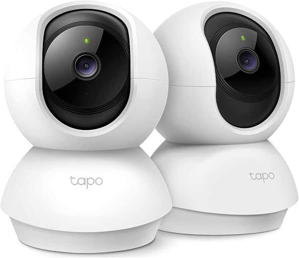 Tapo 2K Pan/Tilt Security Camera for Baby Monitor, Dog Camera w/Motion Detection, 2-Way Audio Siren, Night Vision, Cloud&SD C