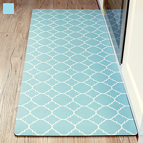 image for Ustide 2 Piece Creative Non-Slip Kitchen Mat Rubber Backing Doormat Ru