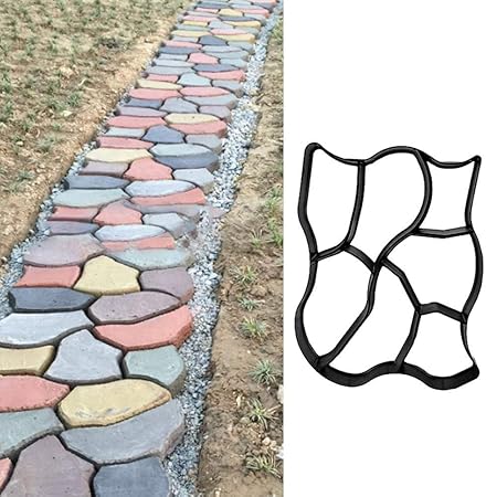 Amazon Com Diy Irregular Garden Paving Mold Reusable Plastic