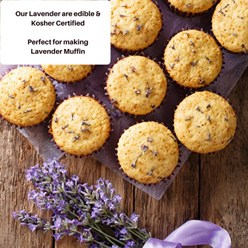 bMAKER Dried Lavender Flowers 4 oz - Edible and Kosher Certified - Cooking, Tea, Wedding and Crafting - Thumbnail 3