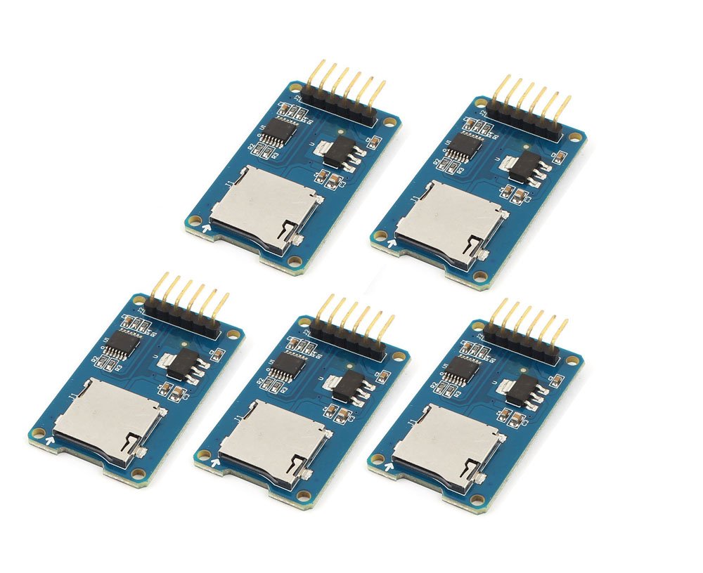 DollaTek 5PCS Micro SD TF card reader module SPI interface with chip level conversion