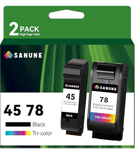 Cartouches D'encre Compatibles HP 45 XL Et HP 78 XL - Pour DeskJet 700, 710, 712, 720, 722 - NEUVE
