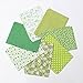 KINGSO 7PCS Cotton Fabric Bundles Quilting Sewing DIY Craft 19.7x19.7inch Green