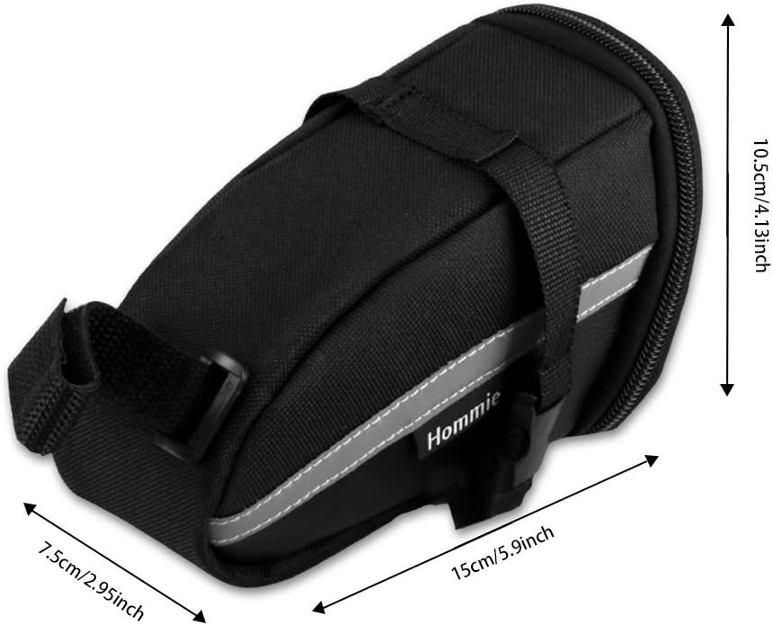 Hommie Bike Repair Tool Kits, 16-in-1 Bicycle Saddle Bag with Repair Set, Mechanic Portable Tyre Tools Set Bag with Reflective Strip : Sports & Outdoors