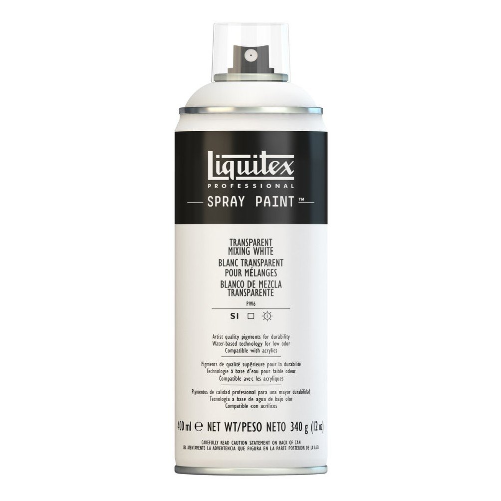 Liquitex Professional Spray Paint 400 ml, Transparent Mixing White