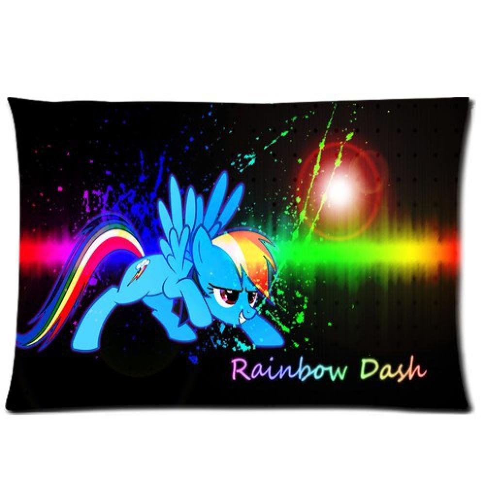 Sea Love Soft Home Decor Bed Sofa Throw Pillow Case New My Little Pony Rainbow Dash Best Christmas Gift 20X30 Inch 2 Sides for home
