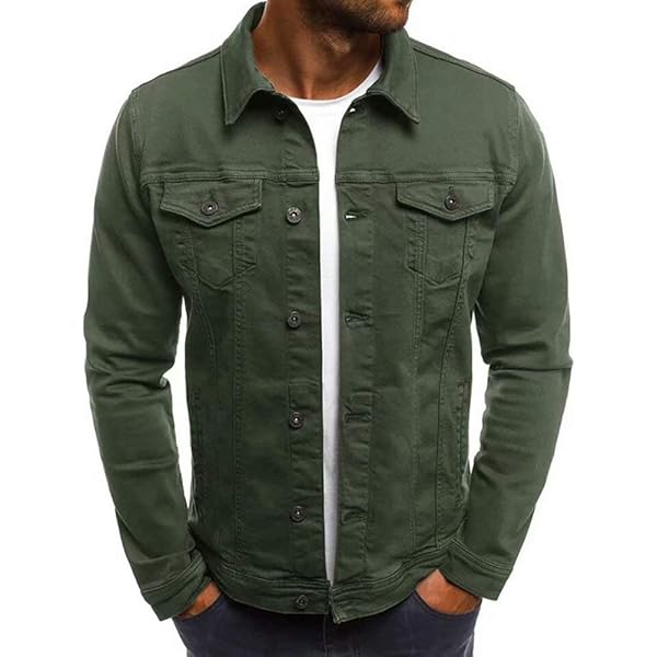 Amazon.com: ZouoYYii Spring And Autumn Solid Color Denim