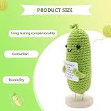 Ryvera Emotional Support Pickle - Cucumber Design with Stand view 4