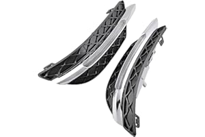 Astra Depot Pair LED 6000K DRL Fog Light Lamp Cover Daytime Running Light Chrome Trim Molding Compatible with Mercedes Benz C-Class W204 C300 2011-2013 2014