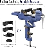 Housolution Universal Table Vise 3 Inch 360° Swivel Base Bench Clamp Black view 9