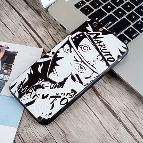 Luxury Black White Naruto Sasuke Kakashi Phone Case for iPhone X 8 7 Plus XR XS Max (6, iPhone 7Plus/8Plus)