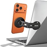 Jkoailiwi 2026 Upgraded Magnetic Phone Holder for Laptop & Monitor, Foldable Hidden Continuity Camera Mount for MagSafe iPhon