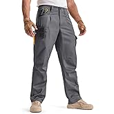 IGOLUMON Men‘s Tactical Cargo Pants with 13 Pockets, Stretch Work Pants with Elastic Waistband for Construction & Hiking