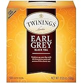 Twinings Earl Grey Black Tea, 50 ct