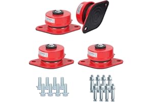 GELANZIWA Heavy Duty Spring Vibration Isolator, Floor Mount Vibration Isolator for Heavy Machine (ZD-3 4packs)