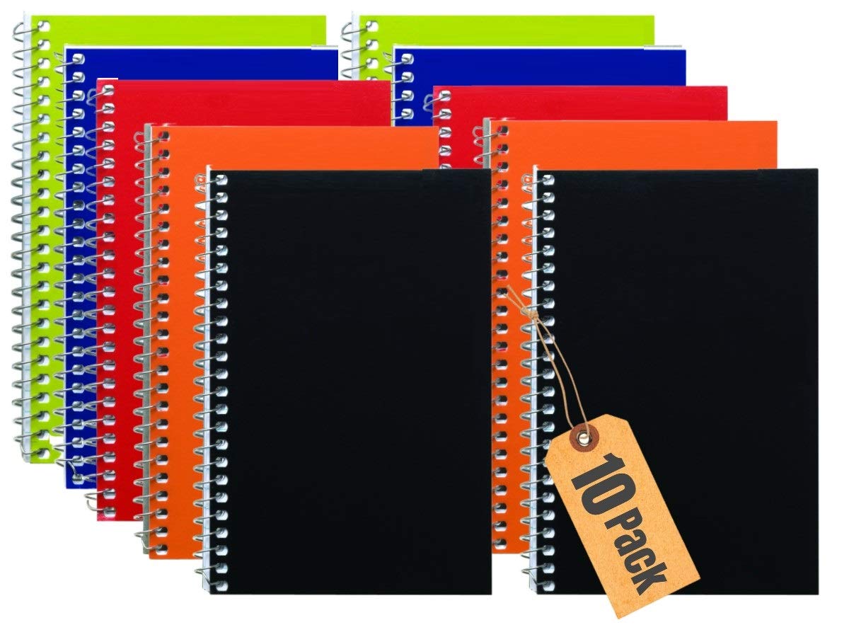 1InTheOffice Memo Pads, 4" x 6", College, Assorted, 50 Sheets/Pad, 10 Pads