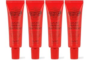 Lucas Pawpaw Ointment 4 x 15g Pawpaw Balm for Lips & Dry Skin - Unique All Skin Types, All Gender- Any Season Gift Pack | Imp