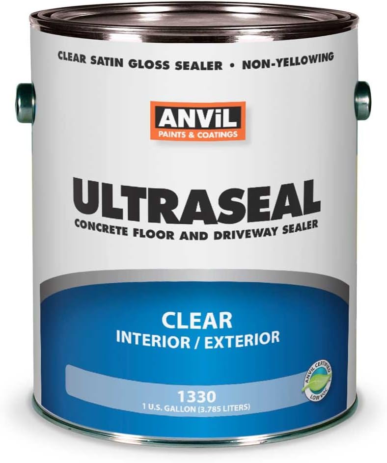 Anvil UltraSeal Commercial Urethane/Acrylic Clear Gloss Floor Sealer 1 Gallon