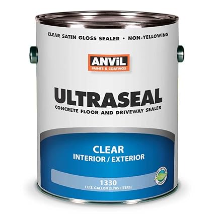 Anvil Ultraseal Commercial Urethane Acrylic Clear Gloss Floor Sealer 1 Gallon