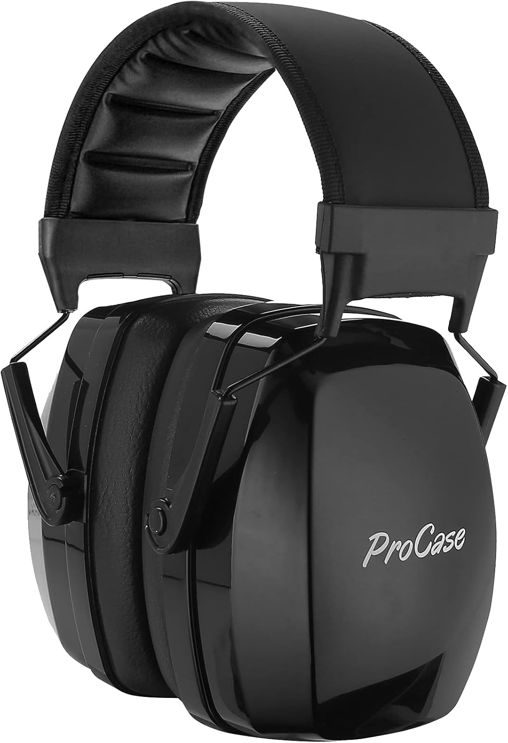 ProCase Noise Reduction Safety Ear Muffs, Hearing Protection Earmuffs, NRR 35dB Adjustable Noise Protection Ear Defenders for Hunting Shooting Range Lawn Mowing Construction Woodwork -Black - - 