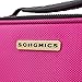SONGMICS 10.6 Inch Cosmetic Bags travel Makeup Train Case with Adjustable Dividers cosmetic cases with Hard Shell Exterior Storage Organizer Rose UMUC23PK, 1 Count (Pack of 1)