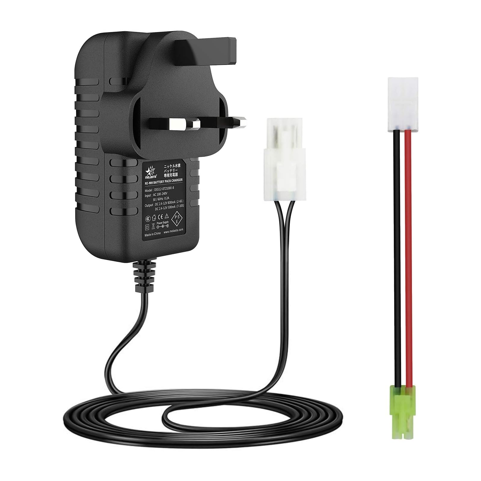 Intelligent 7.2V 8.4V 9.6V NIMH Battery Charger for 2-10S Airsoft Battery RC Car Battery with Standard Tamiya and Mini Tamiya Connector