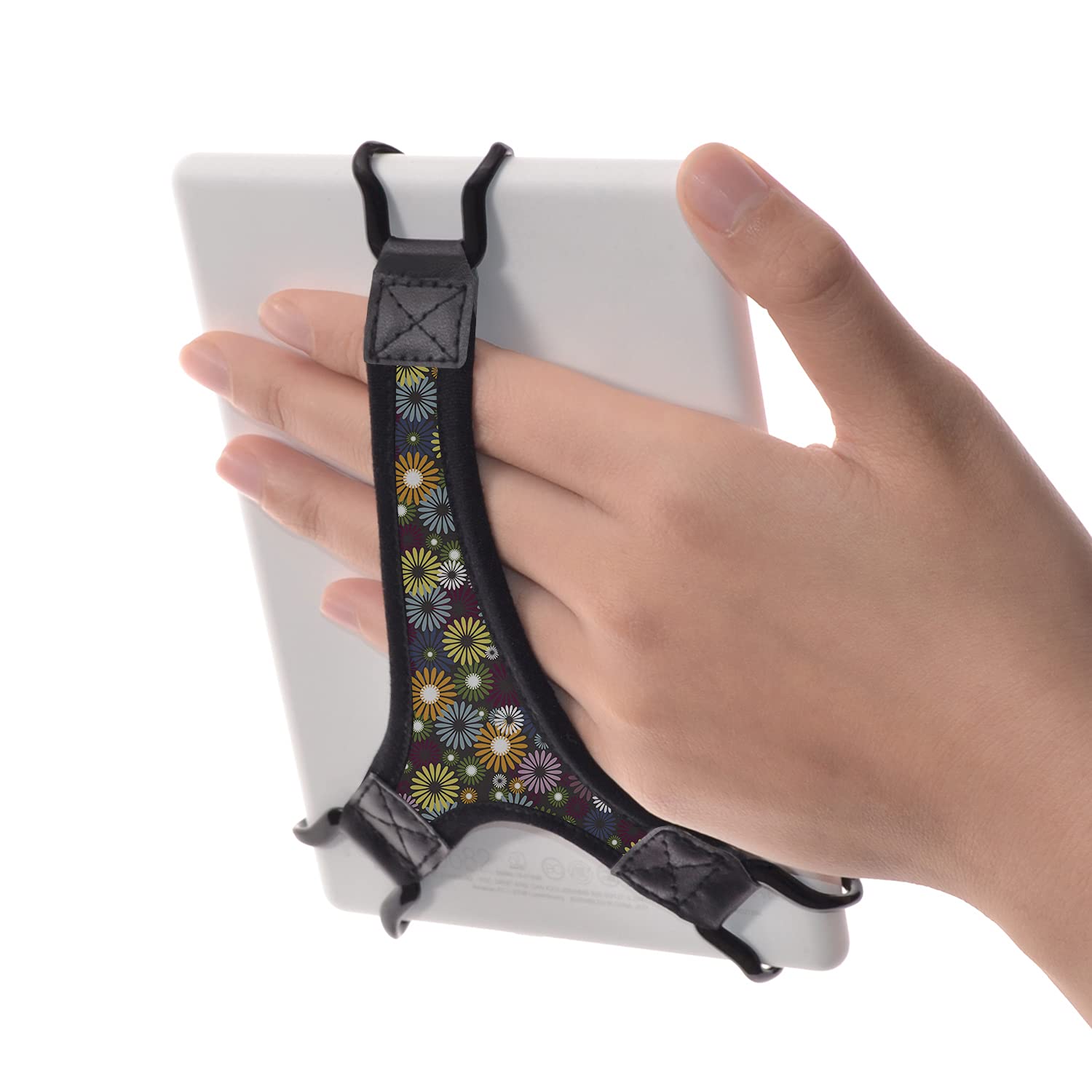 TFY Security Floral Hand Strap Finger Grip Holder for 6 inch E-Readers
