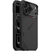 Aulumu A18 iPhone18 Pro Max Armor Shockproof Aramid Fiber Case Black | MagSafe-Compatible | Heavy-Duty Protection | With Touch Buttons | Full-Frame Protection | Signature CoolHyper Tech | 1500D