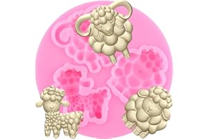YIHUOMOLDS Animal 3D Sheep Silicone Molds Goat Fondant Mold for Cake Decoration Cupcake Topper Chocolate Candy Chocolate Gum 