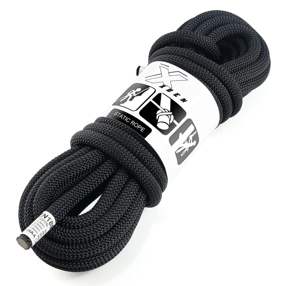 X XBEN 10.5 mm UIAA Static Climbing Rope 30M(95FT), Light and Soft Outdoor Rock Climbing Rope for Rock Climbing,Tree Climbing,Arborist Rope,Canyoneering,Rescue Work Image X XBEN 10.5 mm UIAA Static Climbing Rope 30M(95FT), Light and Soft Outdoor Rock Climbing Rope for Rock Climbing,Tree Climbing,Arborist Rope,Canyoneering,Rescue Work Image