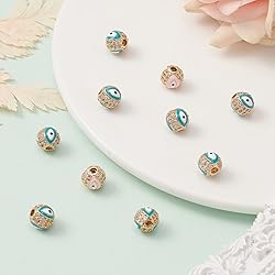 LiQunSweet 10 Pcs Charming Micro Pave Cubic