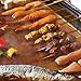 Copper Grill Mat - WEDNA 5 Pack BBQ Mats and a Silicone Brush - FDA Approved, PFOA Free, Reusable and Easy to Clean - Works on Gas, Charcoal, Electric Grill and more, 100% Non-stick 15.75 x 13 inches