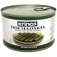 Krinos, Dolmas Stuffed Grape Leaves with Rice, Mediterranean Herbs in Sunflower Oil – Super Tasty Ready to Eat Vegan Rolls - Traditional Turkish Recipe – Dolmades Can (1)