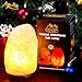 Salt Lamp by HSS Himalayan Salt Lamp Himalayan Pink Salt Lamp Salt Lamp Cord With Dimmer Switch 6 - 7 lbs, 7 - 8 Inches, Shinny Wooden Base, 1 Bulb, 6 Feet Long UL Approved Cord