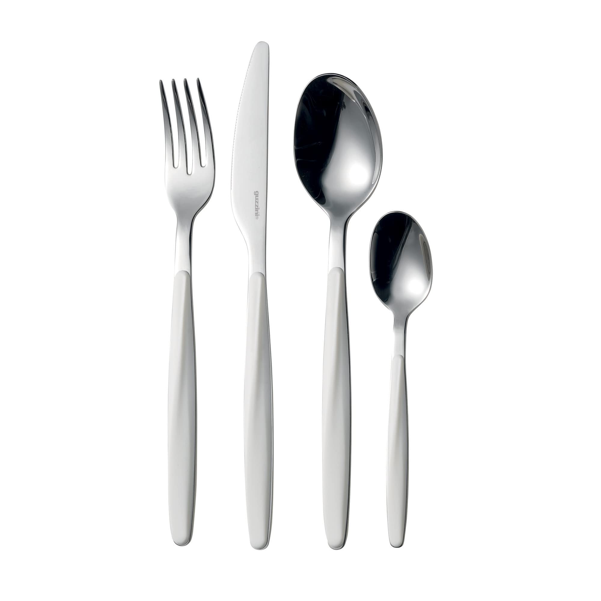 Guzzini 24 Pieces Cutlery Set My Fusion, White
