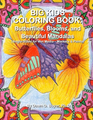 Big Kids Coloring Book Butterflies Blooms And Beautiful