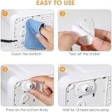 Aieve 8 Pack Small Appliance Rollers Self Adhesive Caster Wheels 360° Swivel view 7