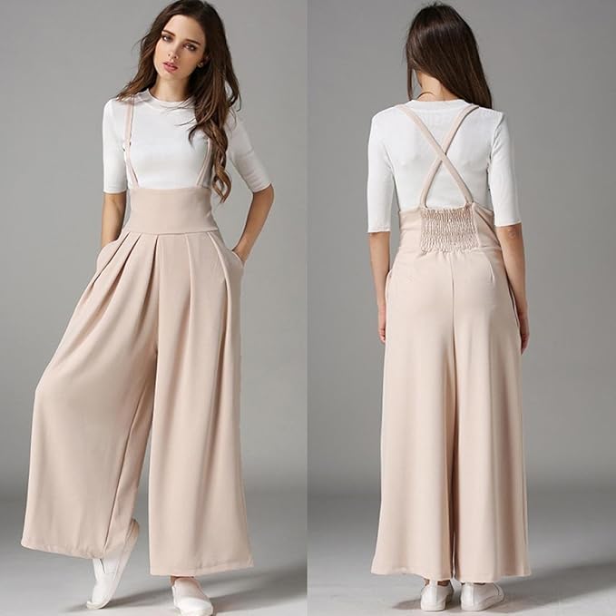 jumpsuit with pleated trousers